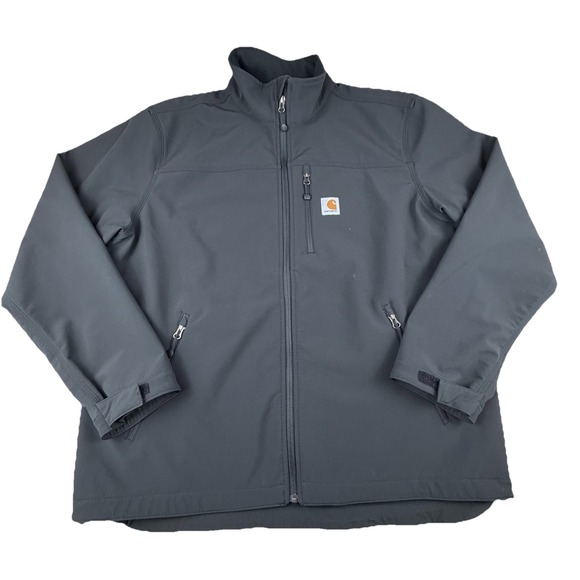 Carhartt Crowley Jacket Mens XL Soft Shell Fleece Lined Black 102199 001 - Picture 2 of 16